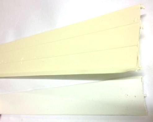 Cream 2 part skirting/Coving 2.5mt Lid and Base