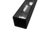 Square Downpipe, 65mm in Black 2.5mtr Length